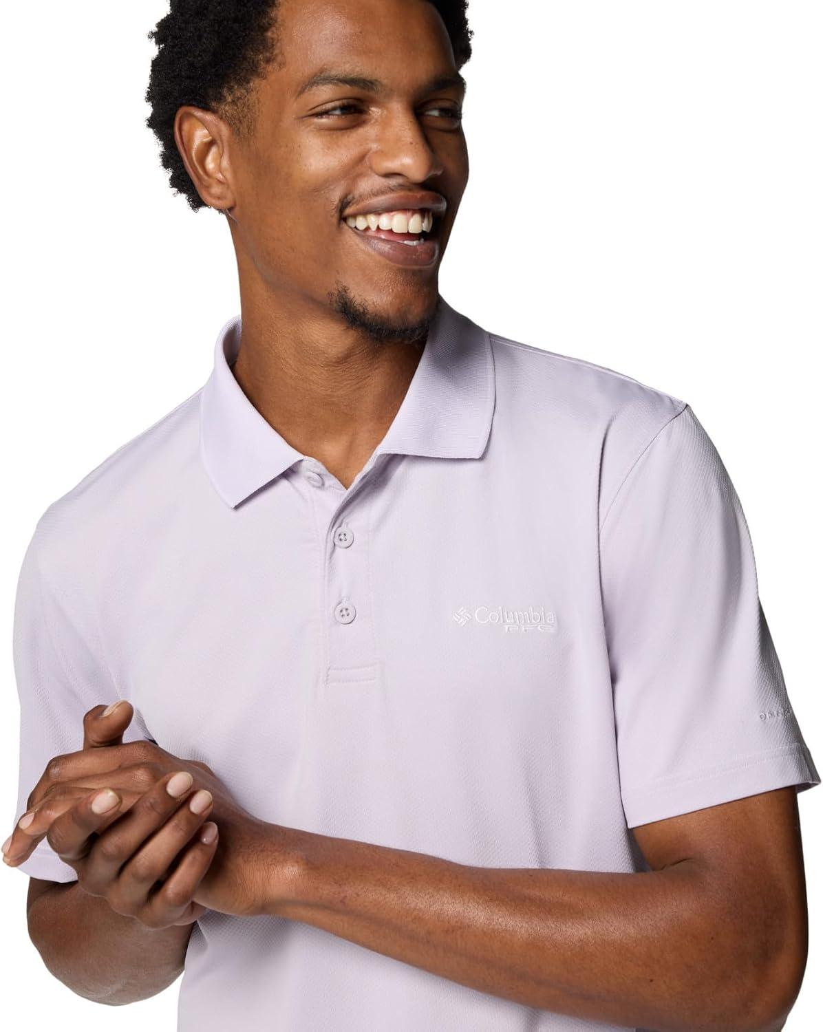 imageColumbia Mens Low Drag Offshore PoloLavender Pearl