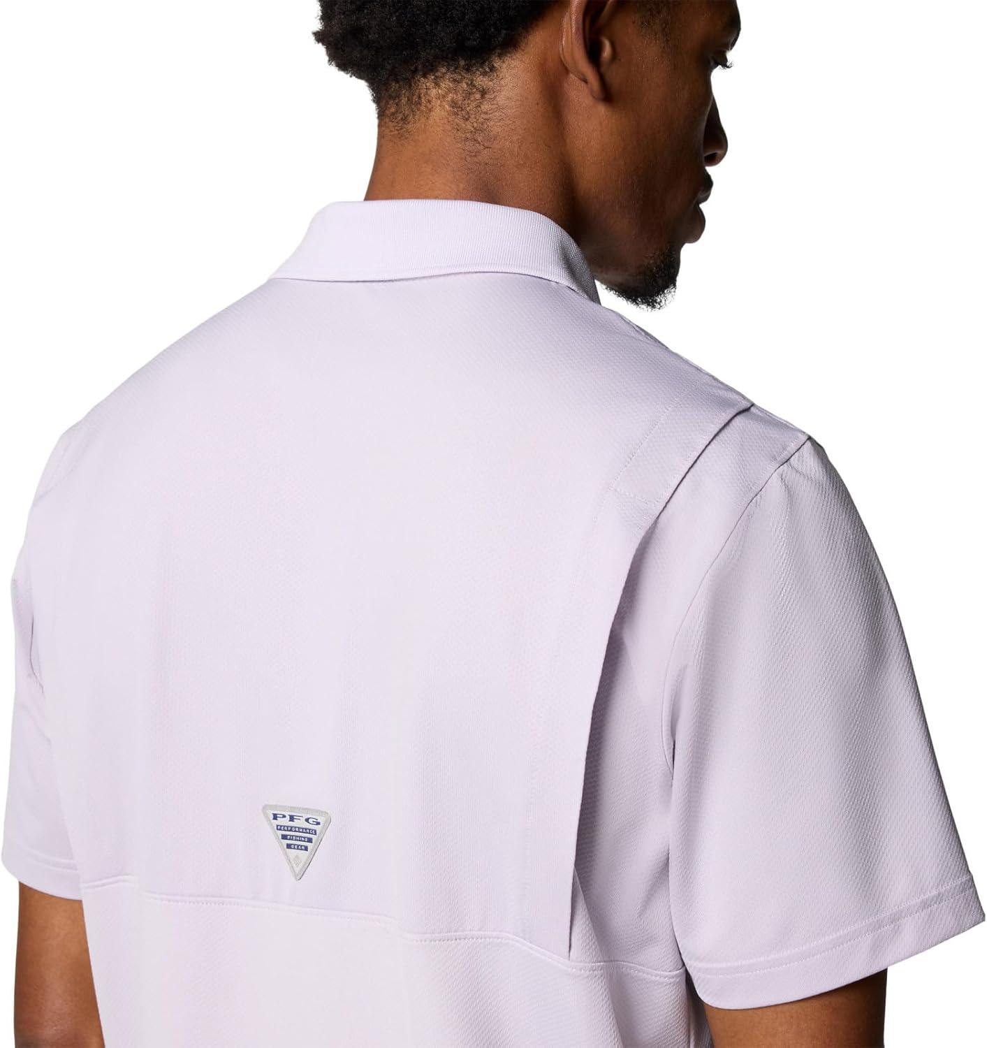 imageColumbia Mens Low Drag Offshore PoloLavender Pearl