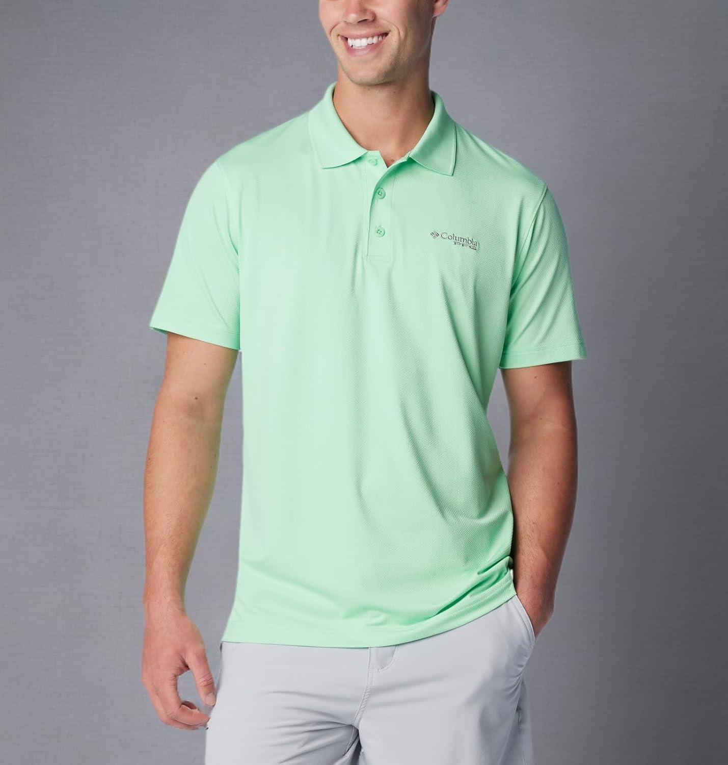 imageColumbia Mens Low Drag Offshore PoloOcean Mint