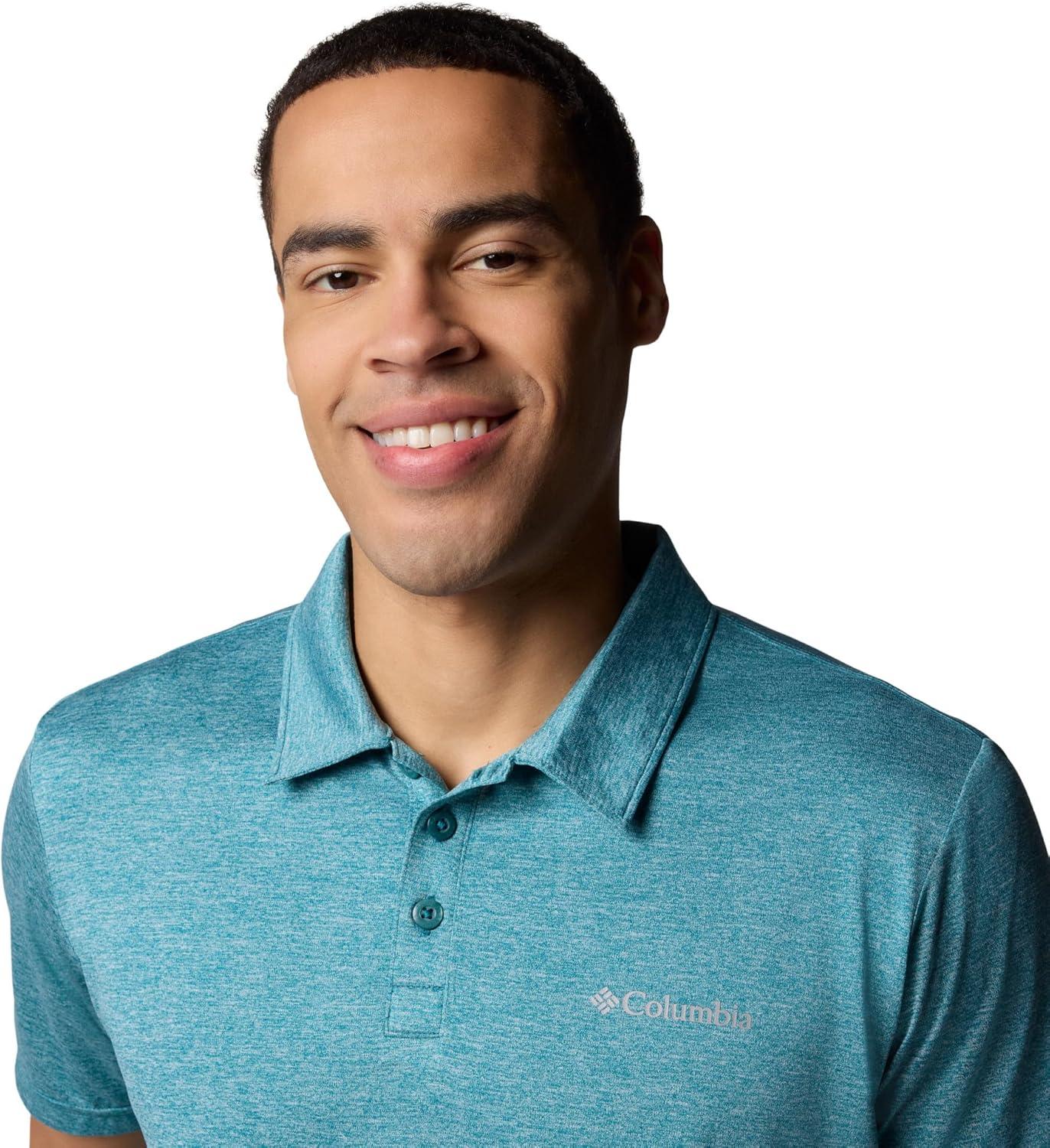 imageColumbia Mens Low Drag Offshore PoloRiver Blue Heather