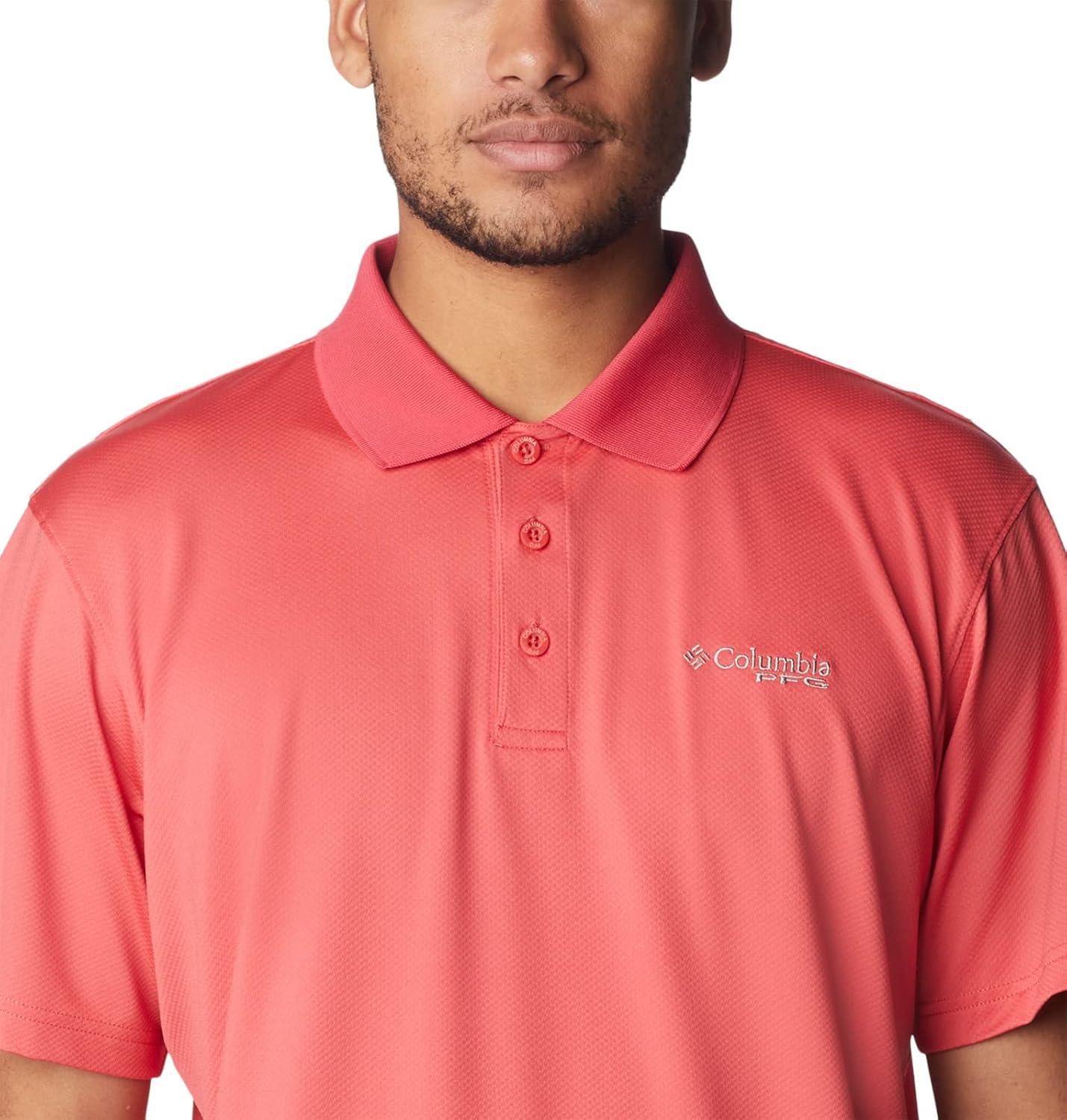 imageColumbia Mens Low Drag Offshore PoloSunset Red