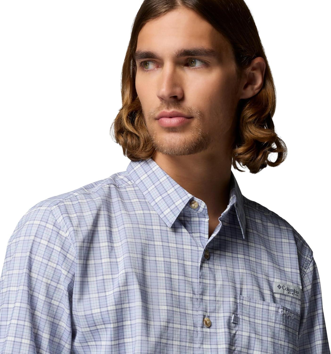 imageColumbia Mens PFG Harbor Peak Long Sleeve ShirtTwilight Offshore Tartan