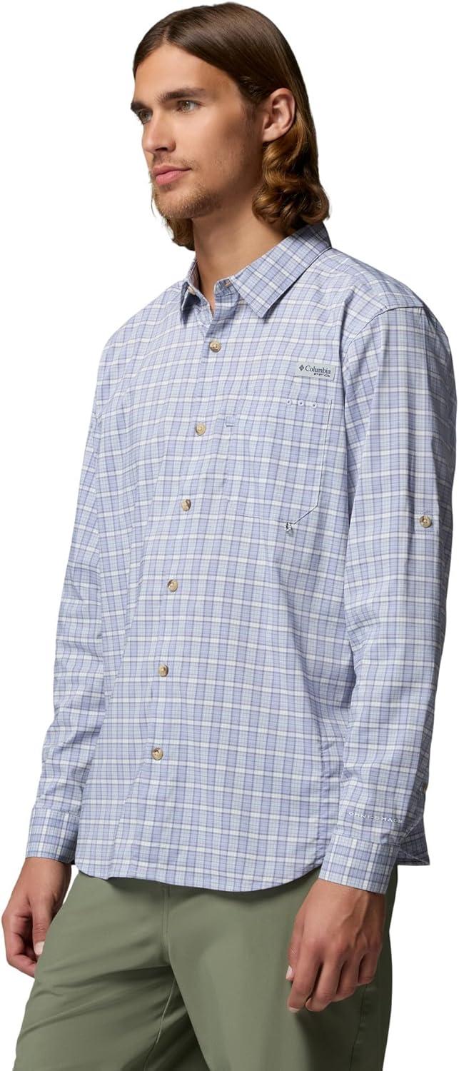 imageColumbia Mens PFG Harbor Peak Long Sleeve ShirtTwilight Offshore Tartan