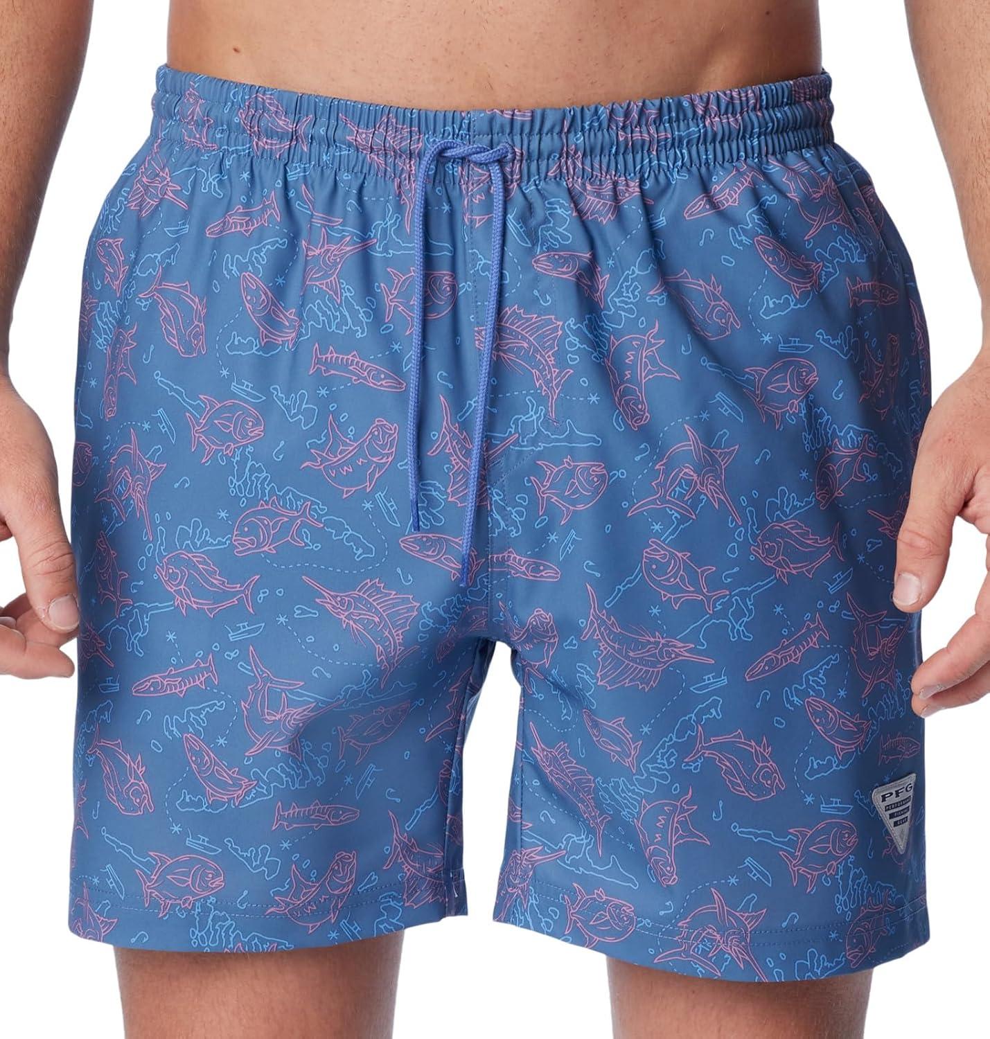 imageColumbia Mens PFG Ramble Quick Dry Swim ShortBluebell Keye Takeaway