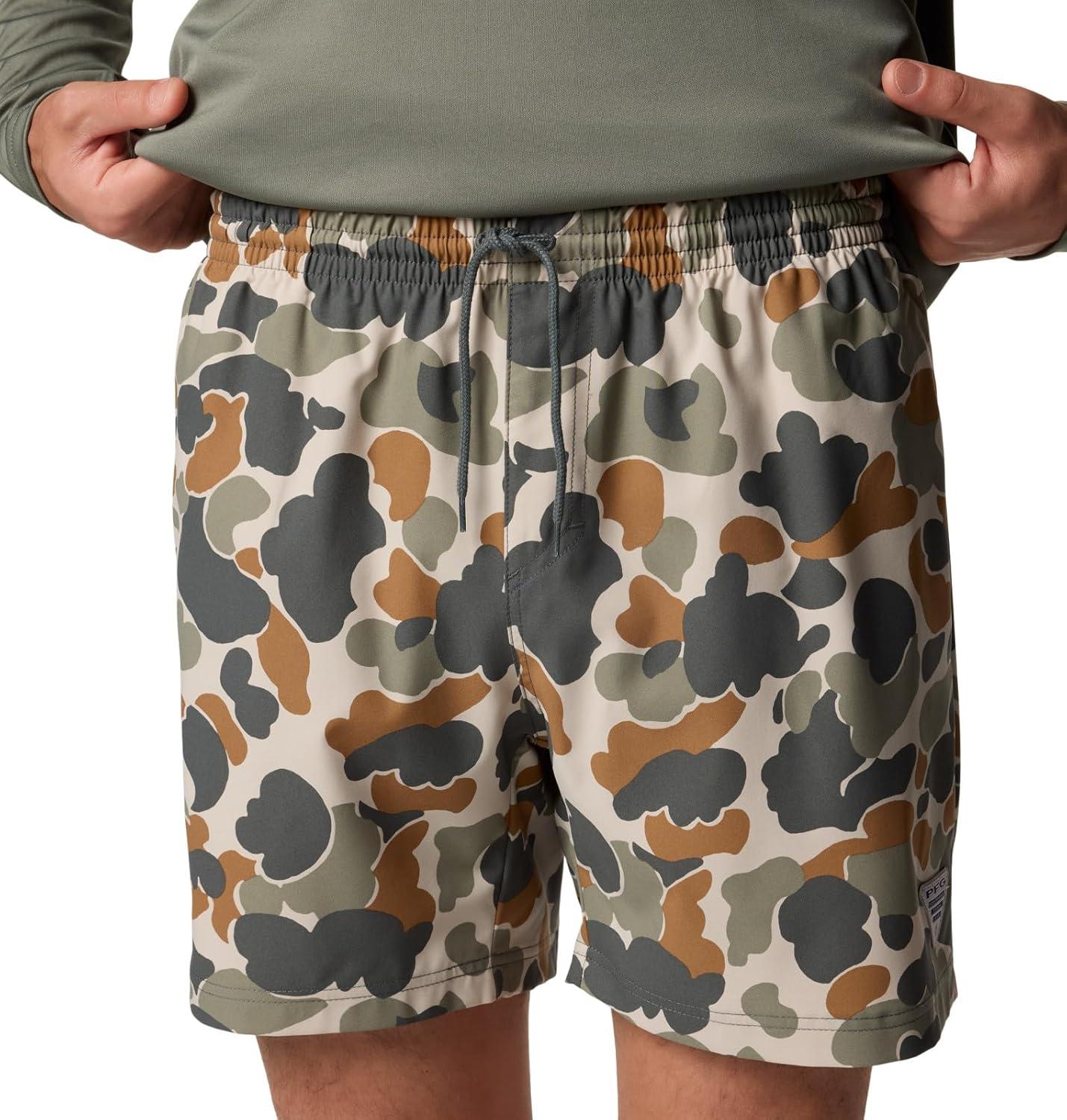 imageColumbia Mens PFG Ramble Quick Dry Swim ShortFossil Deltahunter Camo