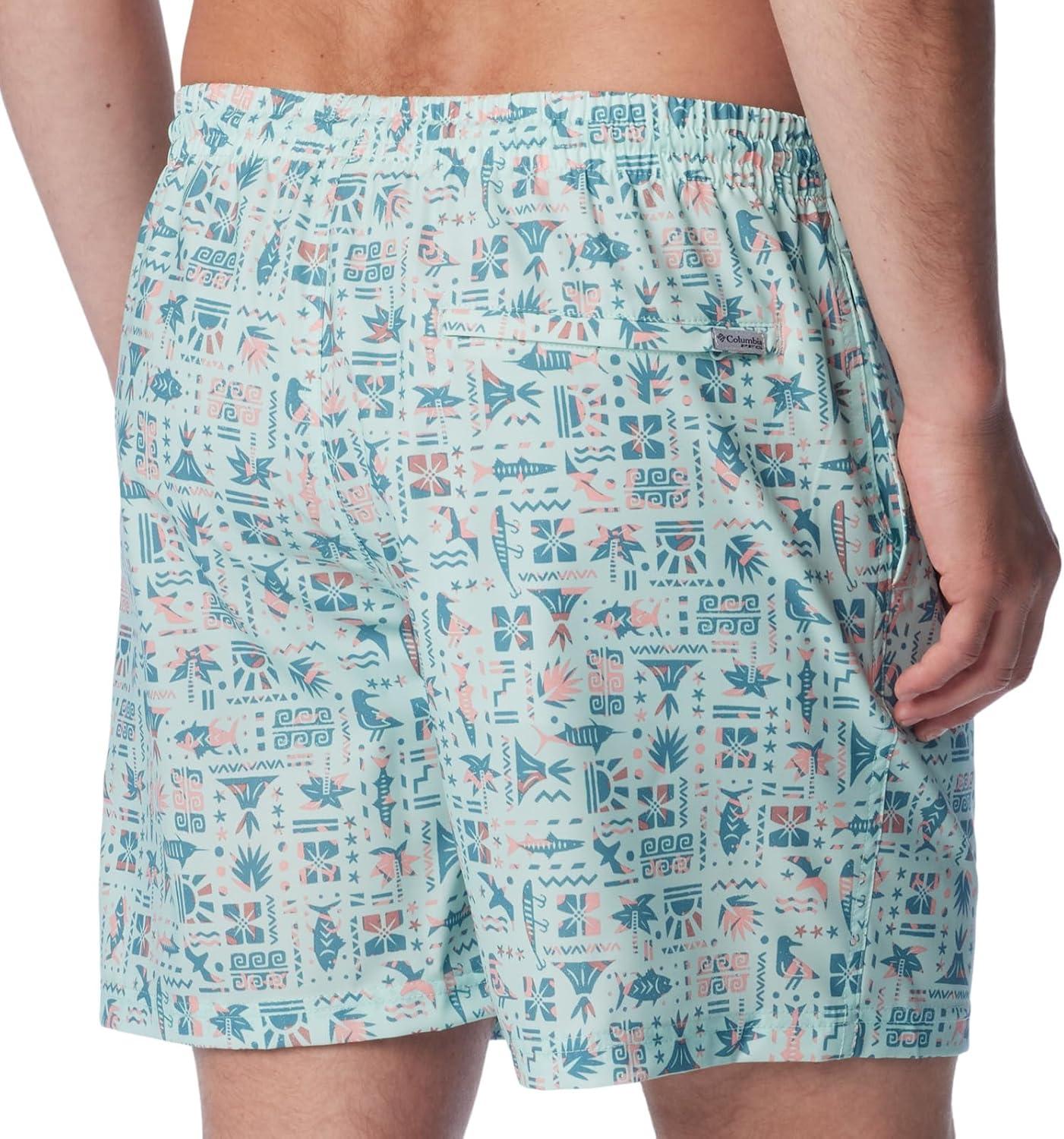 imageColumbia Mens PFG Ramble Quick Dry Swim ShortIcy Morn Fishtiki