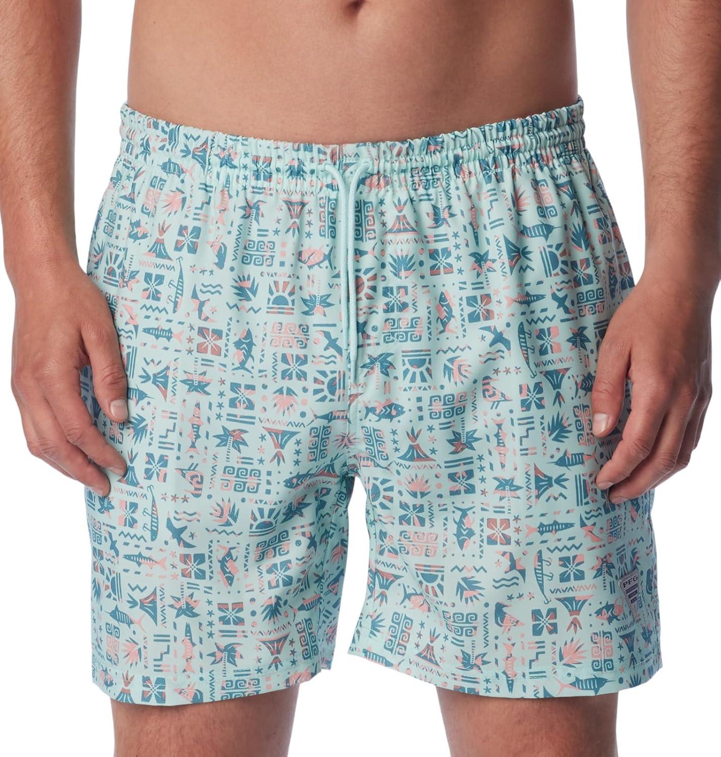 imageColumbia Mens PFG Ramble Quick Dry Swim ShortIcy Morn Fishtiki