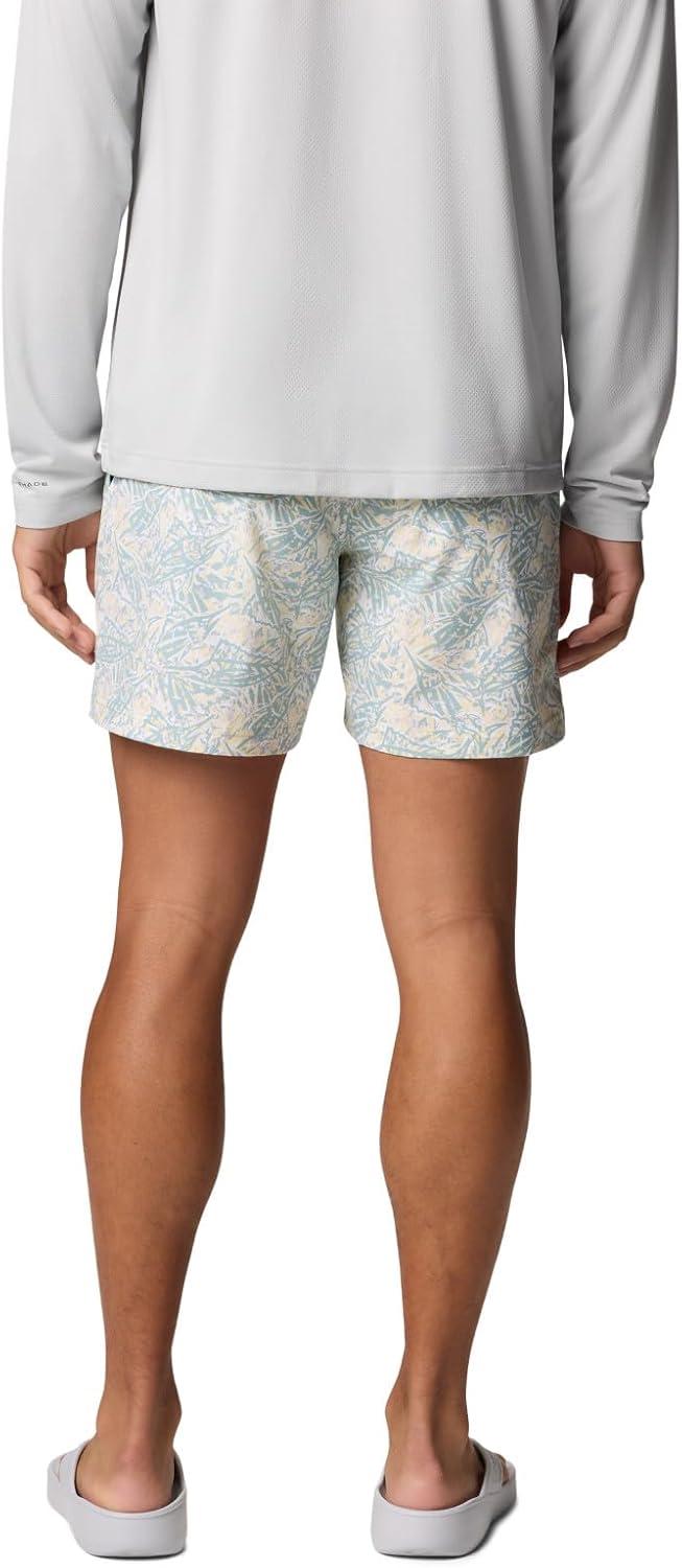imageColumbia Mens PFG Ramble Quick Dry Swim ShortLemon Wash Marlin Palms