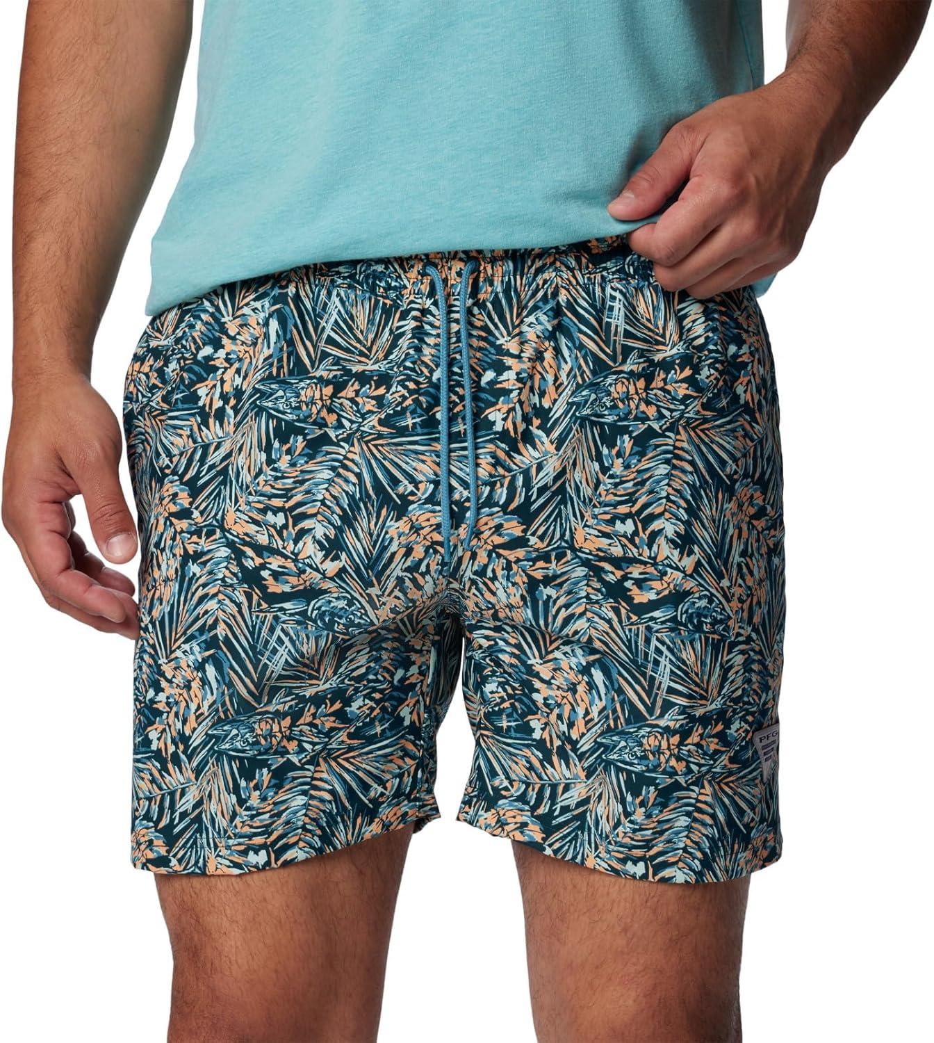 imageColumbia Mens PFG Ramble Quick Dry Swim ShortMidnight Teal Tunado
