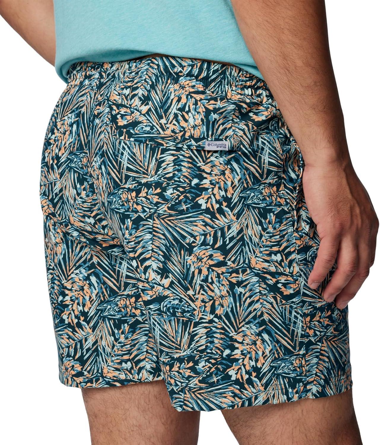 imageColumbia Mens PFG Ramble Quick Dry Swim ShortMidnight Teal Tunado