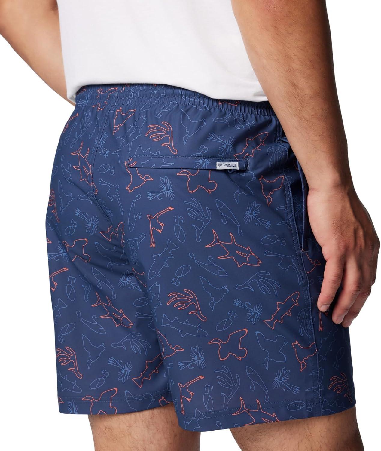 imageColumbia Mens PFG Ramble Quick Dry Swim ShortNocturnal Casted N Blasted