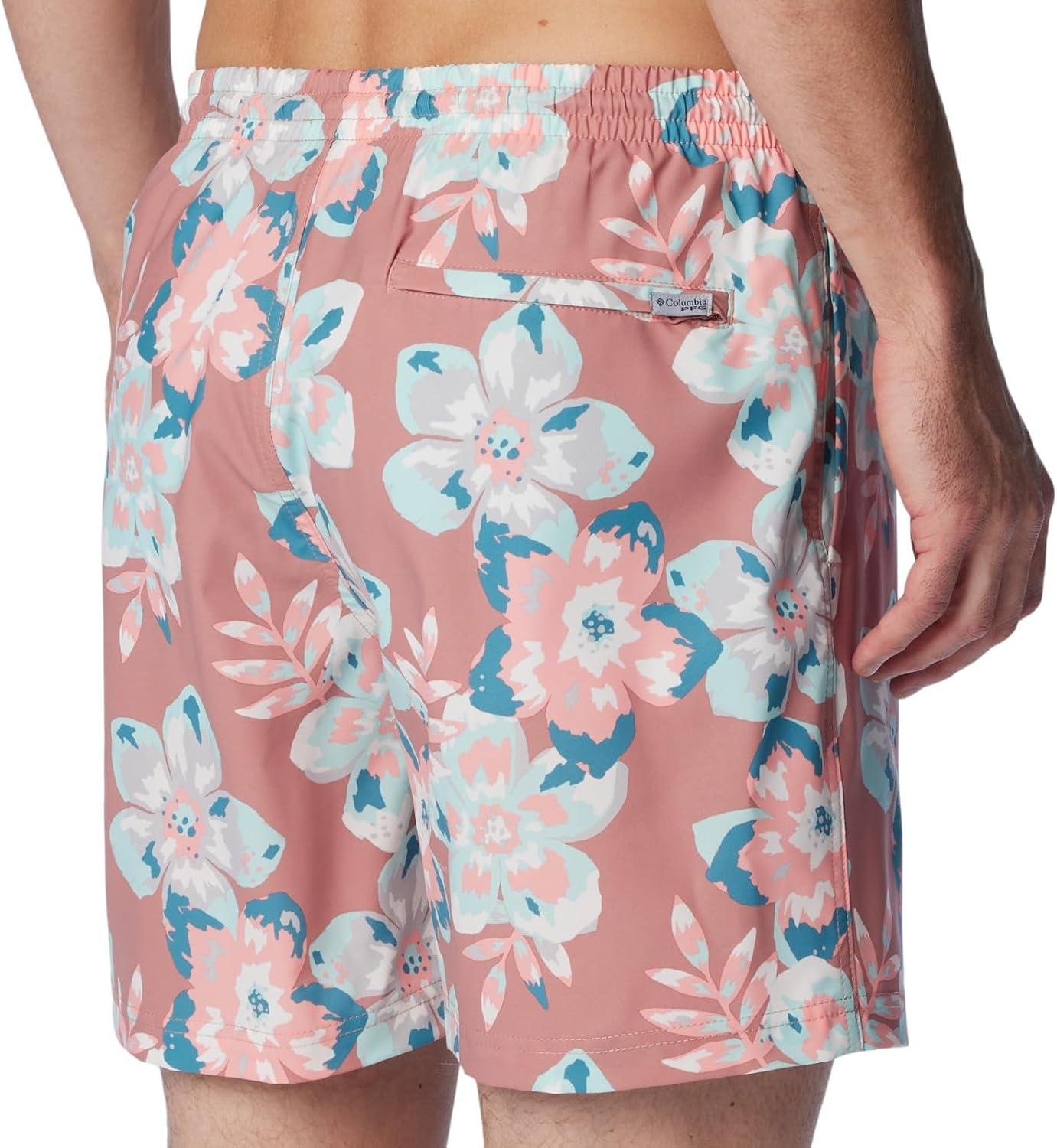 imageColumbia Mens PFG Ramble Quick Dry Swim ShortSandalwood Pink Botanicraze