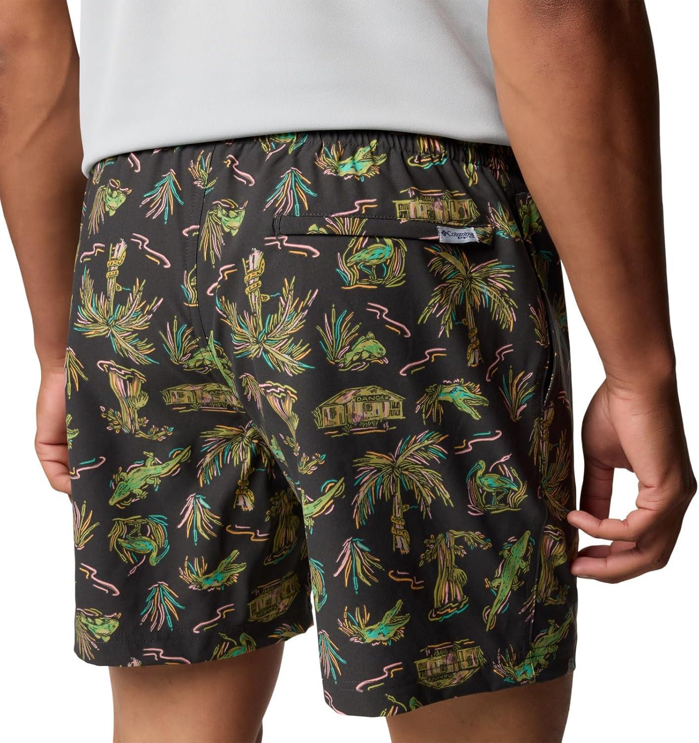 imageColumbia Mens PFG Ramble Quick Dry Swim ShortShark Everglades