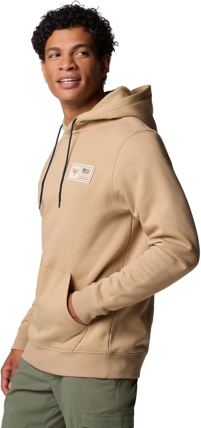 imageColumbia Mens Pfg Castback HoodieBeachPfg Woven Patch Americana