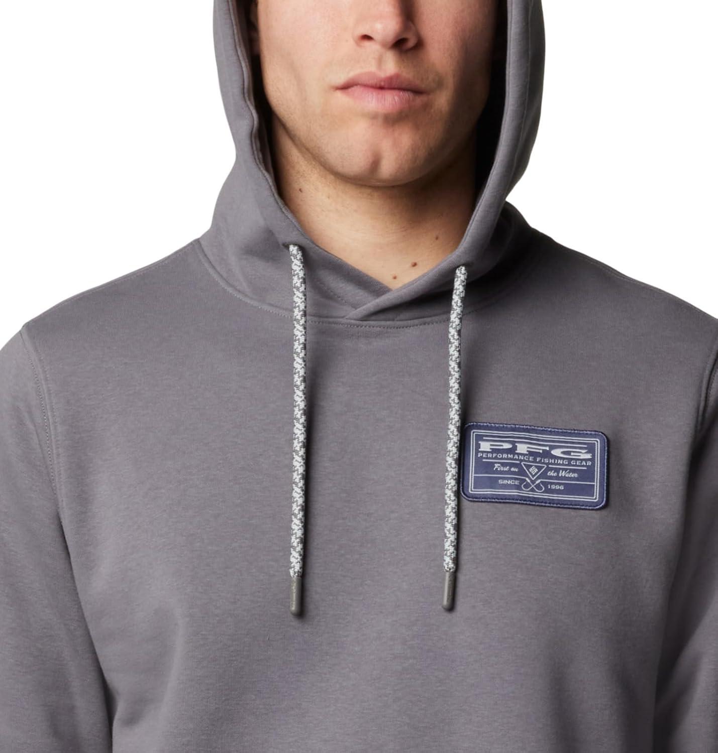 imageColumbia Mens Pfg Castback HoodieCity GreyNocturnal