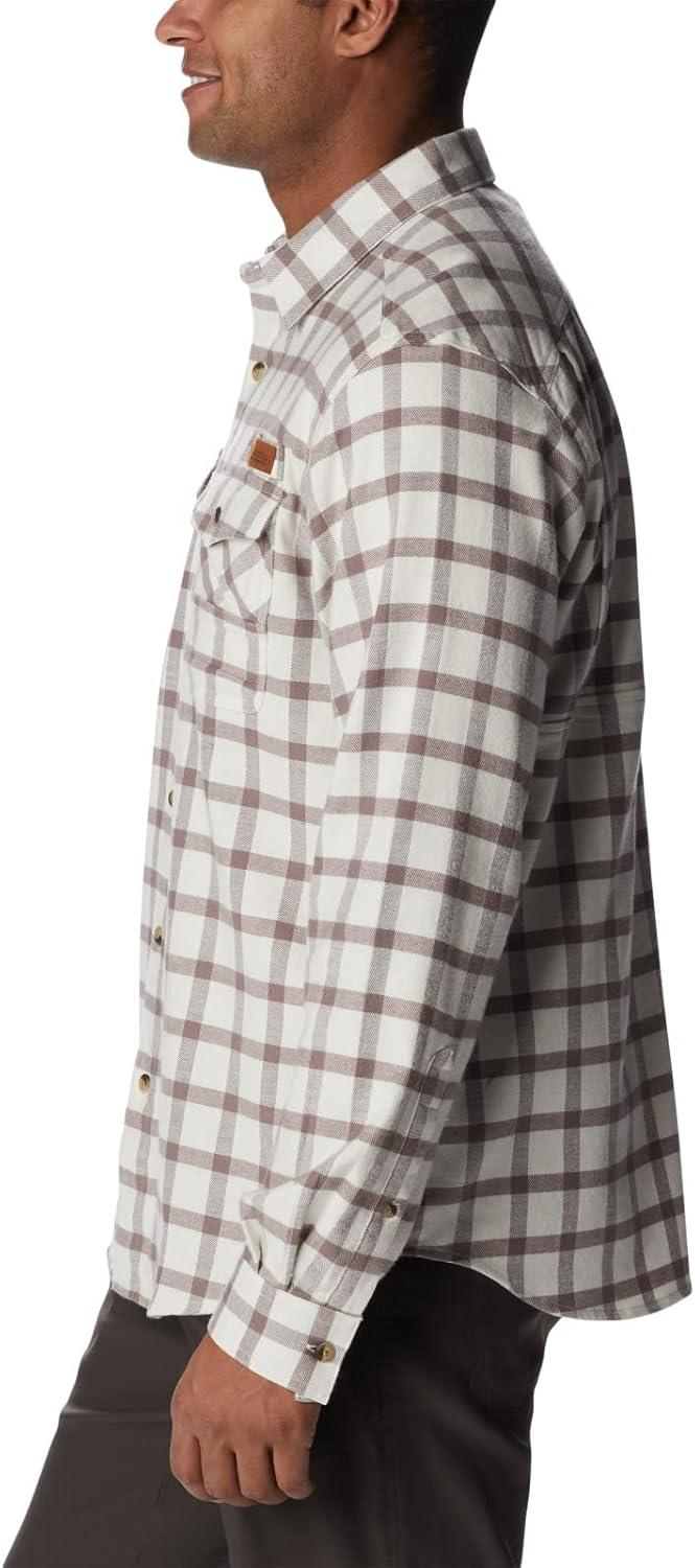 imageColumbia Mens Roughtail Stretch Flannel Long SleeveChalk Duck Blind Gingham