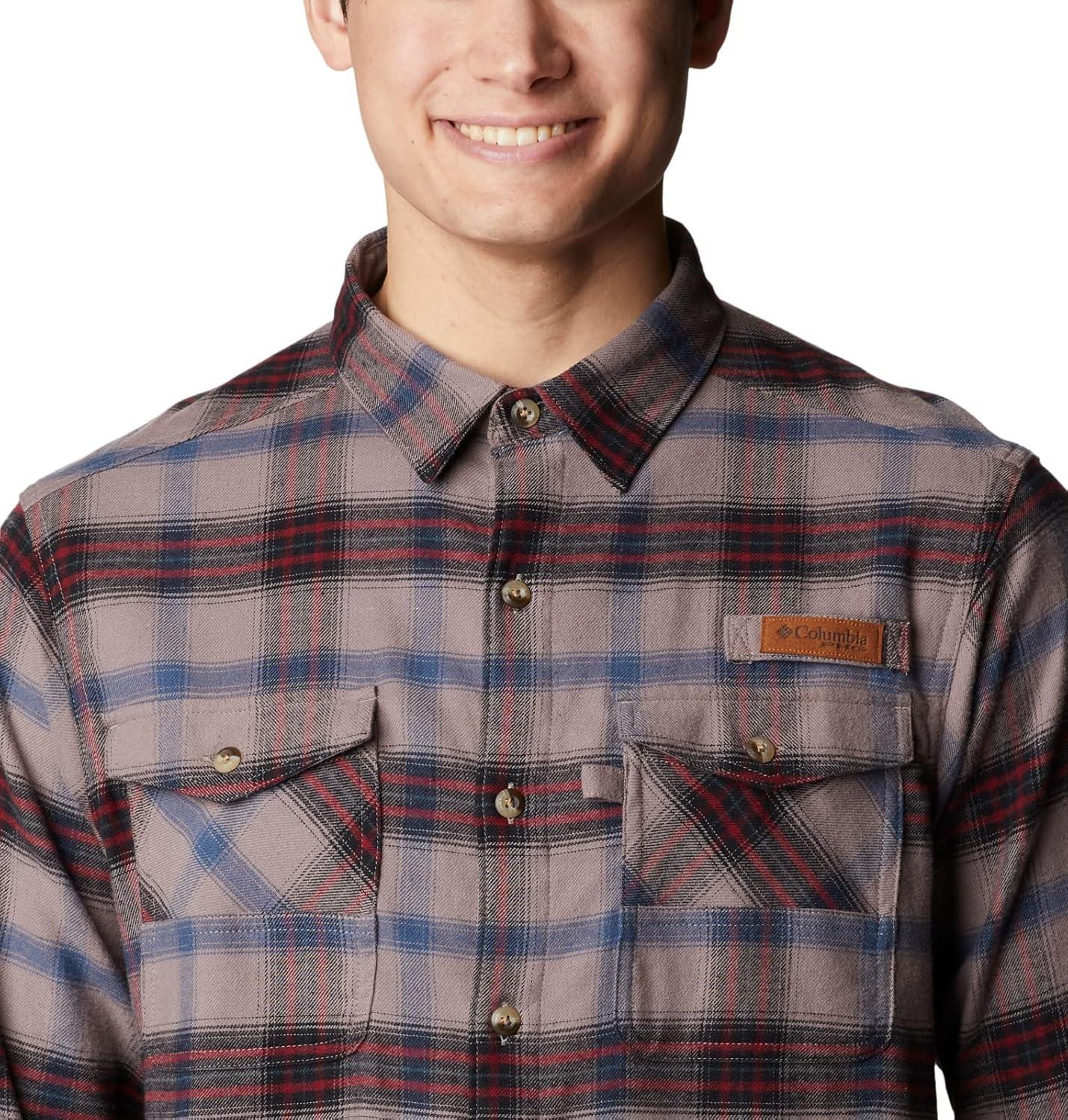 imageColumbia Mens Roughtail Stretch Flannel Long SleeveIron Decoy Tartan