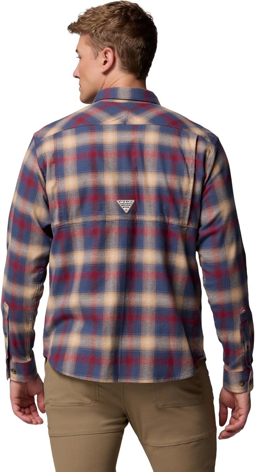 imageColumbia Mens Roughtail Stretch Flannel Long SleeveNocturnal Tracking Check