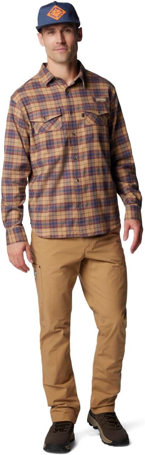 imageColumbia Mens Roughtail Stretch Flannel Long SleeveSahara Ombre Tartan