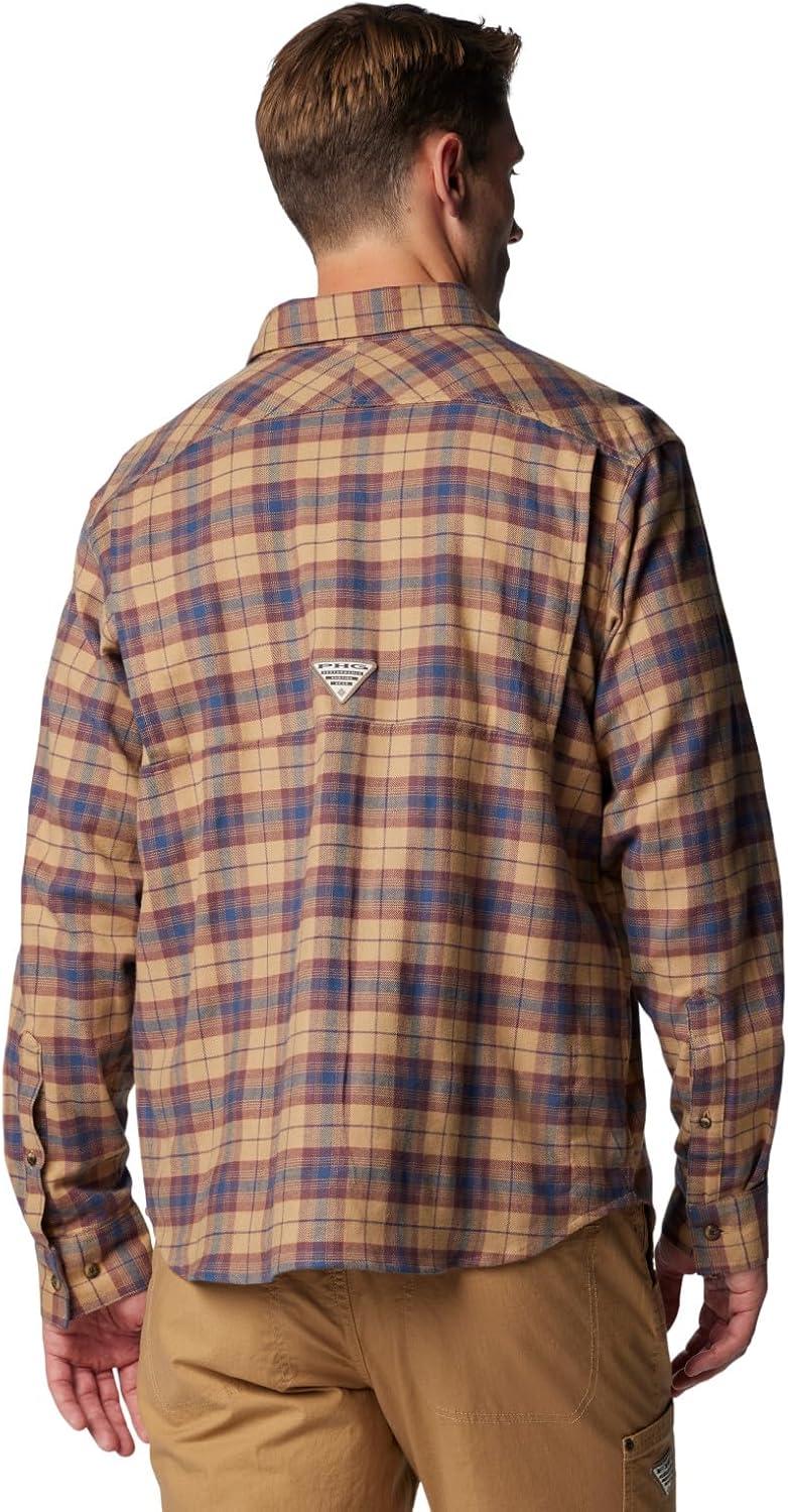 imageColumbia Mens Roughtail Stretch Flannel Long SleeveSahara Ombre Tartan