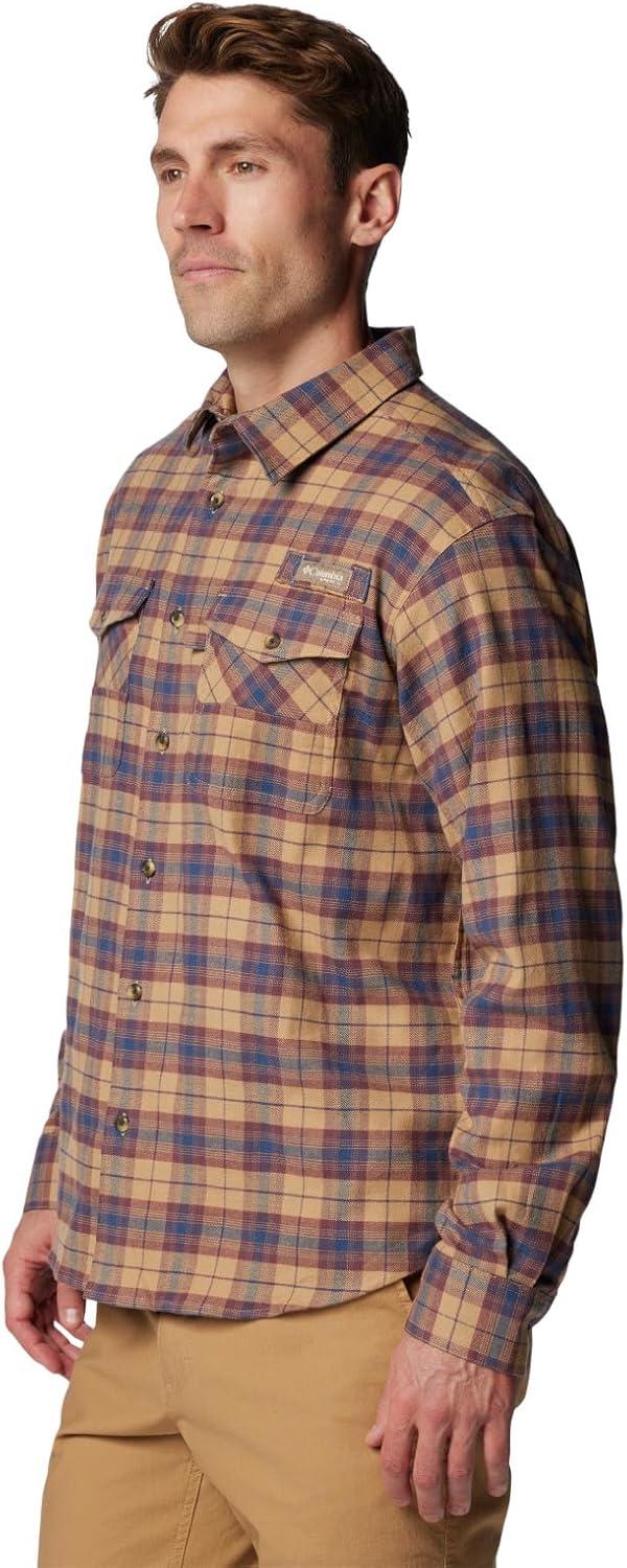 imageColumbia Mens Roughtail Stretch Flannel Long SleeveSahara Ombre Tartan