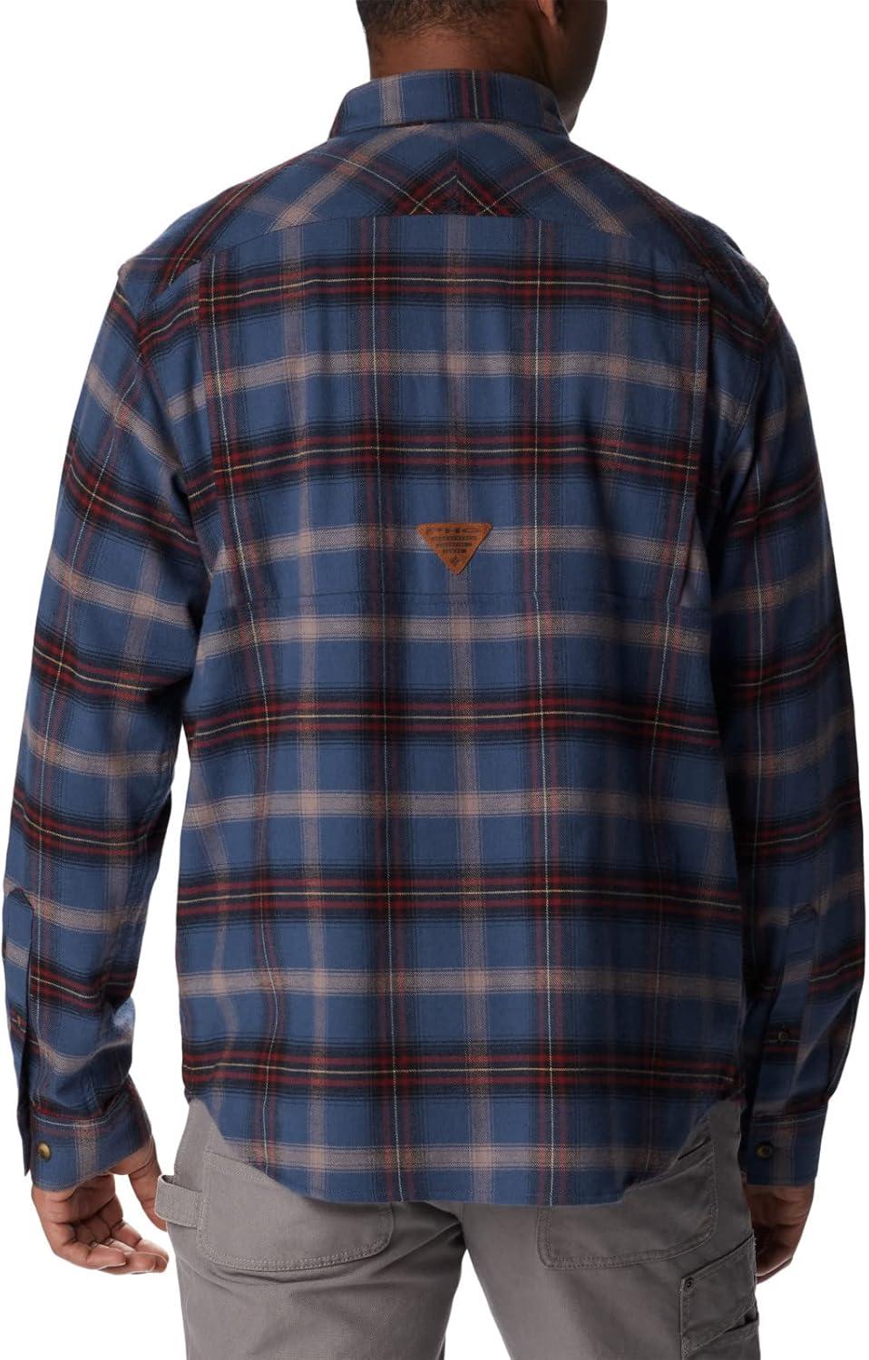 imageColumbia Mens Roughtail Stretch Flannel Long SleeveZinc Decoy Tartan