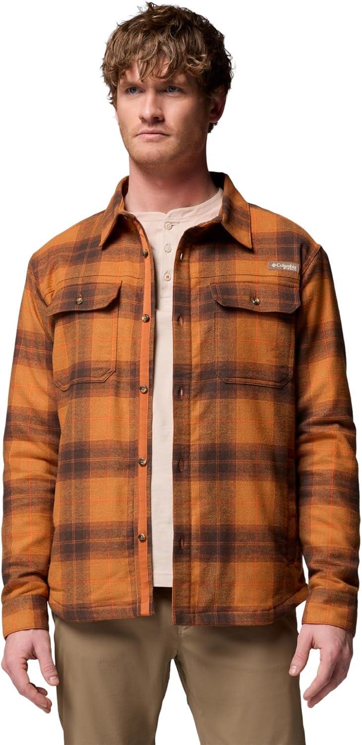 imageColumbia Mens Saddle Point Warm Lined FlannelCedar Iron Sight Buffalo