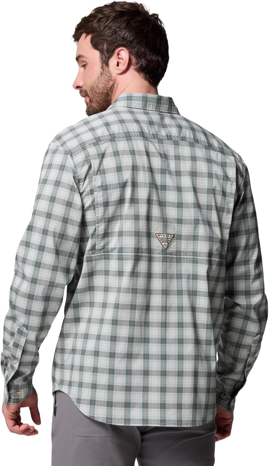 imageColumbia Mens Sharptail Long Sleeve Yarn Dye ShirtPond Triple Check
