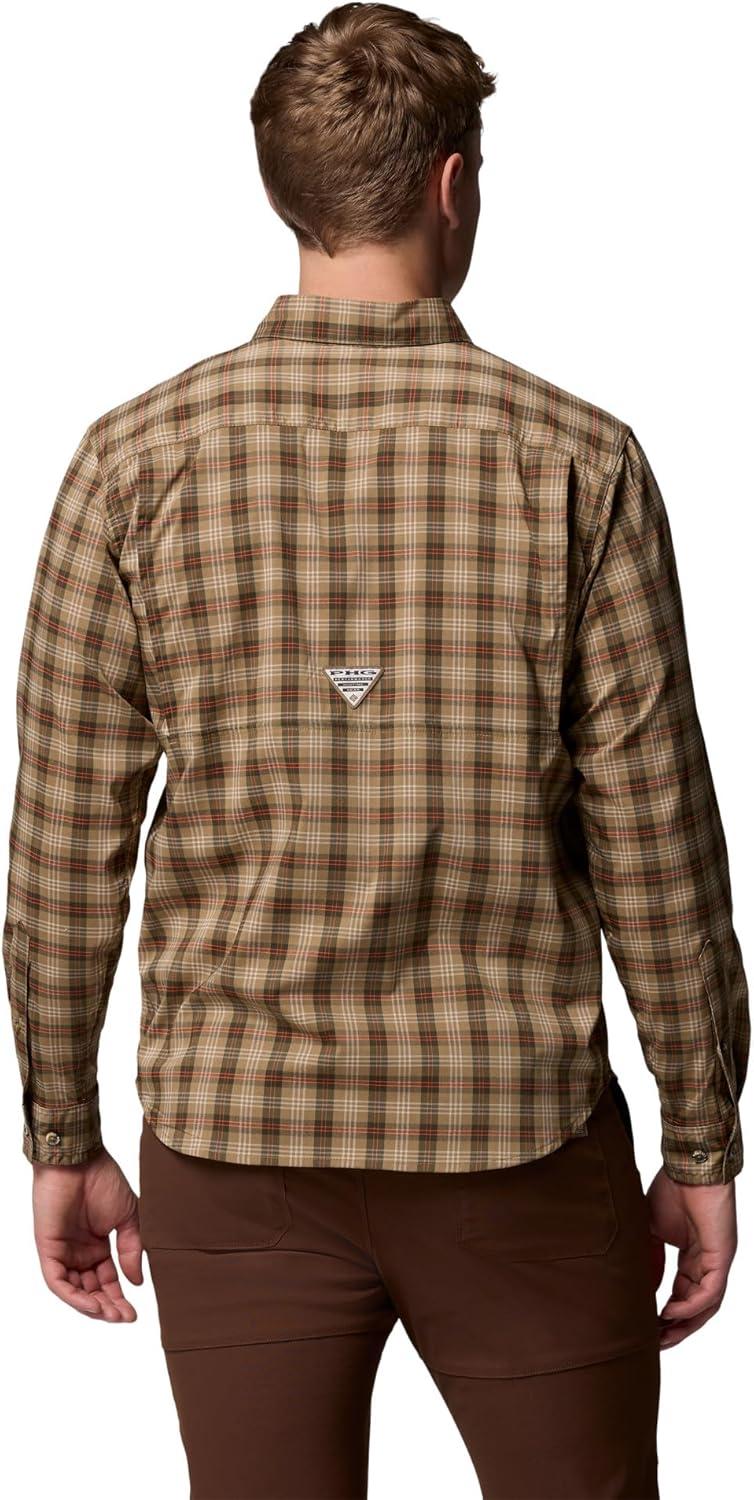 imageColumbia Mens Sharptail Long Sleeve Yarn Dye ShirtSurplus Green Triple Check