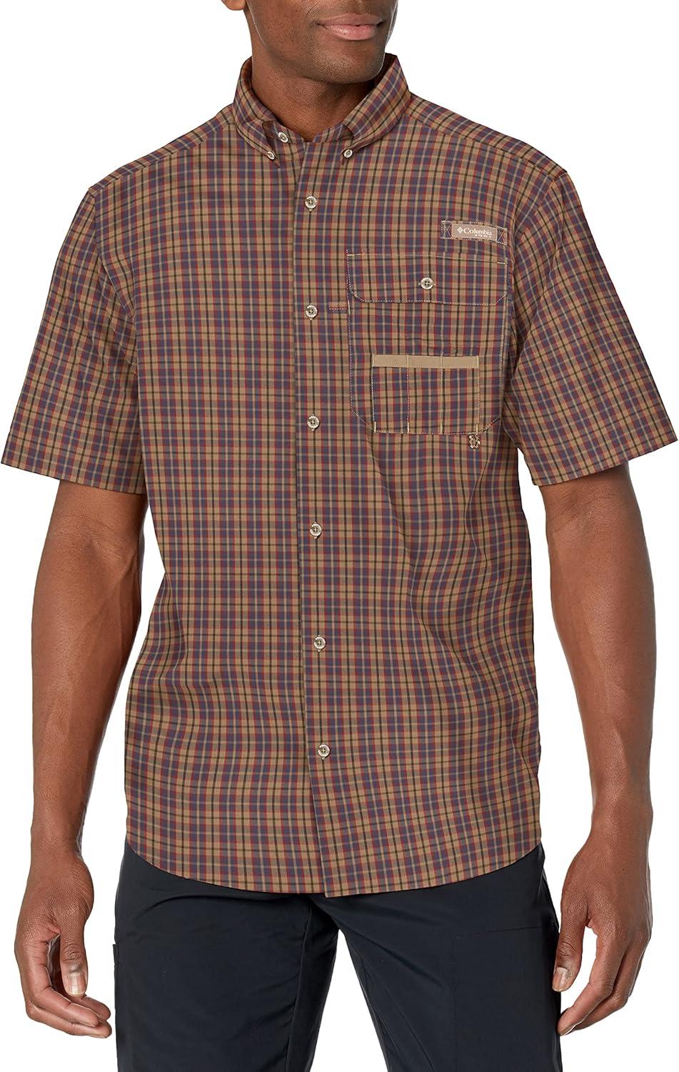 imageColumbia Mens Sharptail Short Sleeve ShirtSharptail Short Sleeve ShirtBlack High Country Print