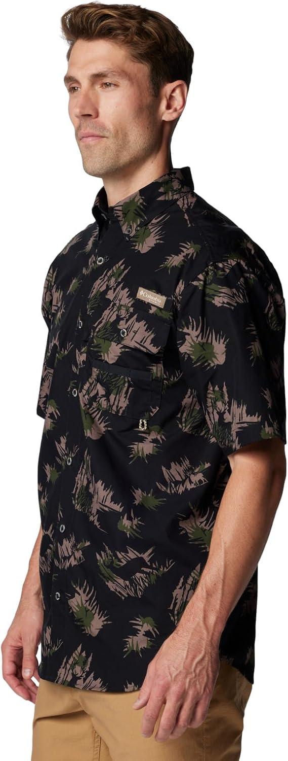 imageColumbia Mens Sharptail Short Sleeve ShirtSharptail Short Sleeve ShirtBlack Retrodeer