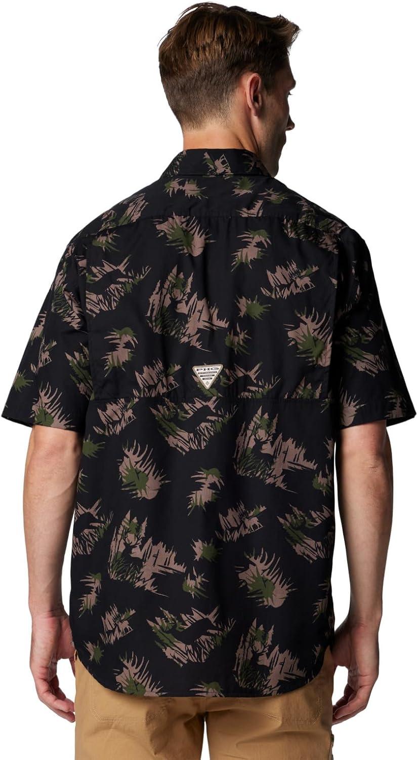 imageColumbia Mens Sharptail Short Sleeve ShirtSharptail Short Sleeve ShirtBlack Retrodeer