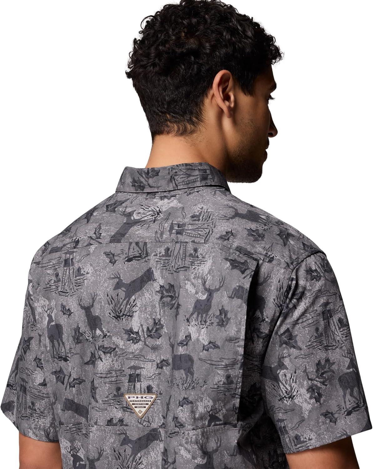 imageColumbia Mens Sharptail Short Sleeve ShirtSharptail Short Sleeve ShirtCity Grey Hunt Stand