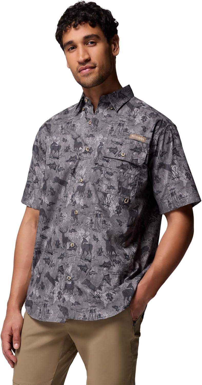 imageColumbia Mens Sharptail Short Sleeve ShirtSharptail Short Sleeve ShirtCity Grey Hunt Stand