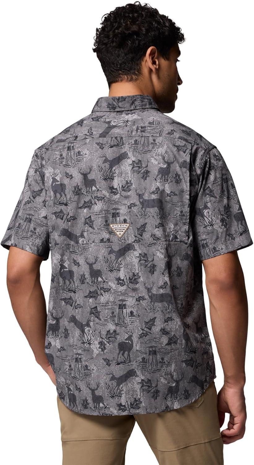 imageColumbia Mens Sharptail Short Sleeve ShirtSharptail Short Sleeve ShirtCity Grey Hunt Stand