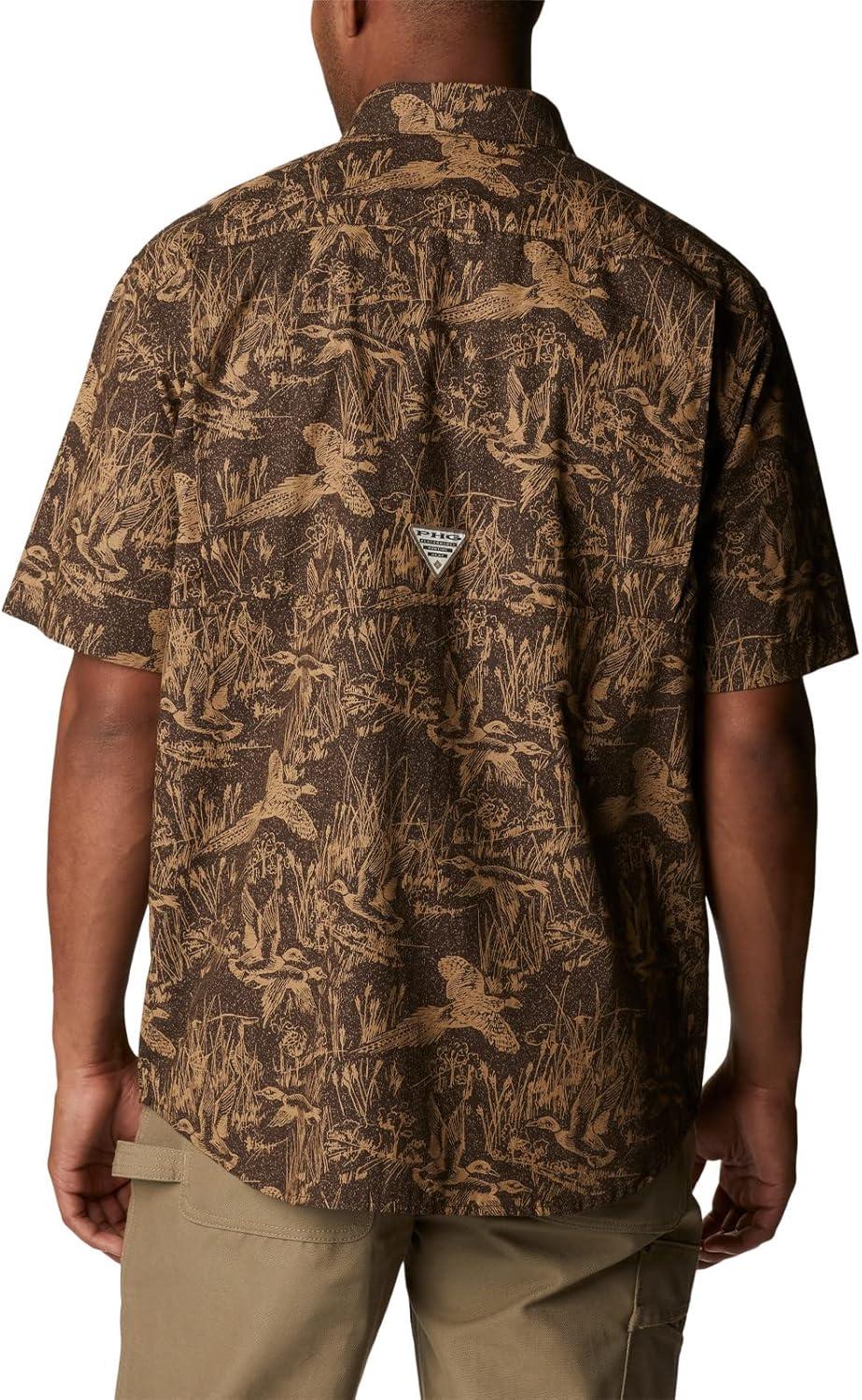 imageColumbia Mens Sharptail Short Sleeve ShirtSharptail Short Sleeve ShirtCordovan Flyin High Print