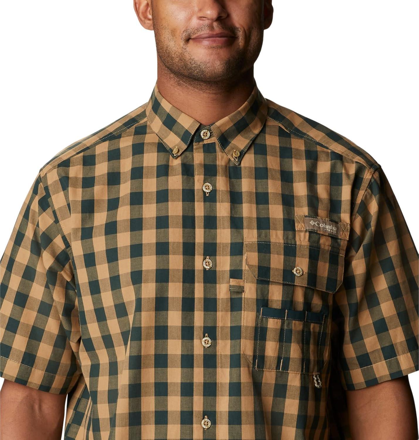 imageColumbia Mens Sharptail Short Sleeve ShirtSharptail Short Sleeve ShirtDark Forest Multi Gingham
