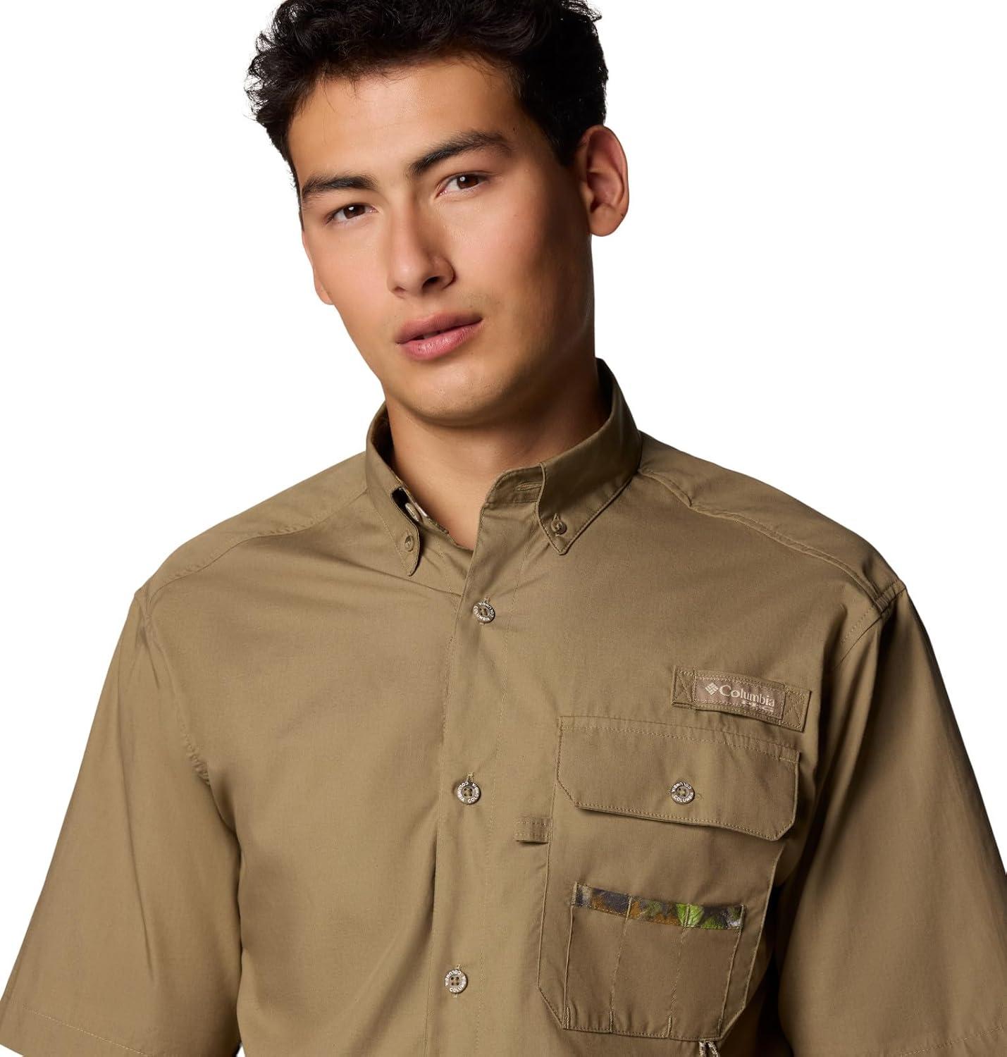 imageColumbia Mens Sharptail Short Sleeve ShirtSharptail Short Sleeve ShirtFlaxTimberwoods Camo