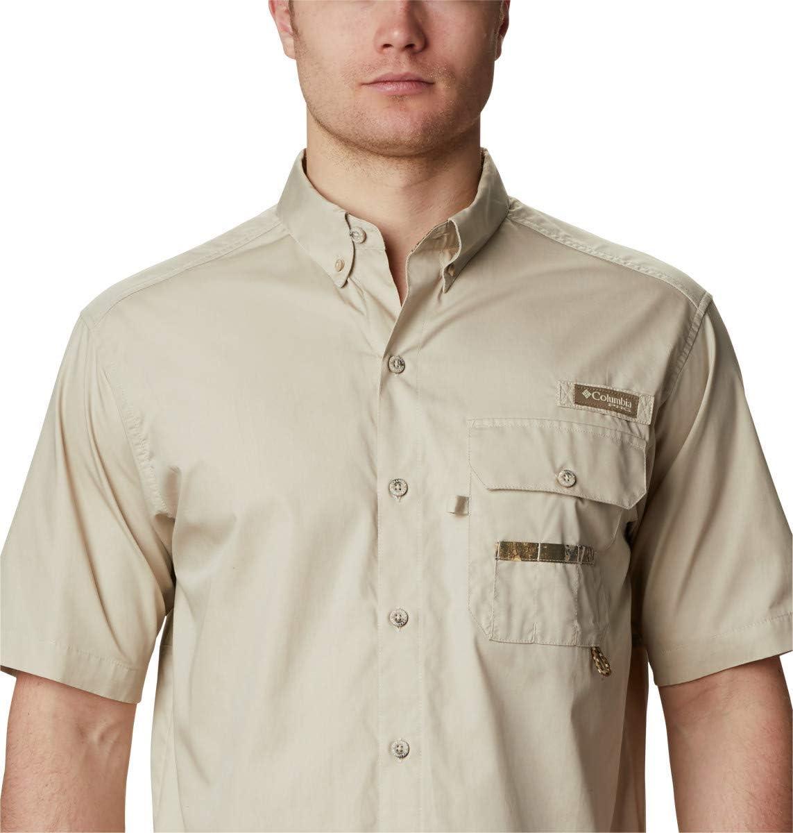 imageColumbia Mens Sharptail Short Sleeve ShirtSharptail Short Sleeve ShirtFossilRt Edge