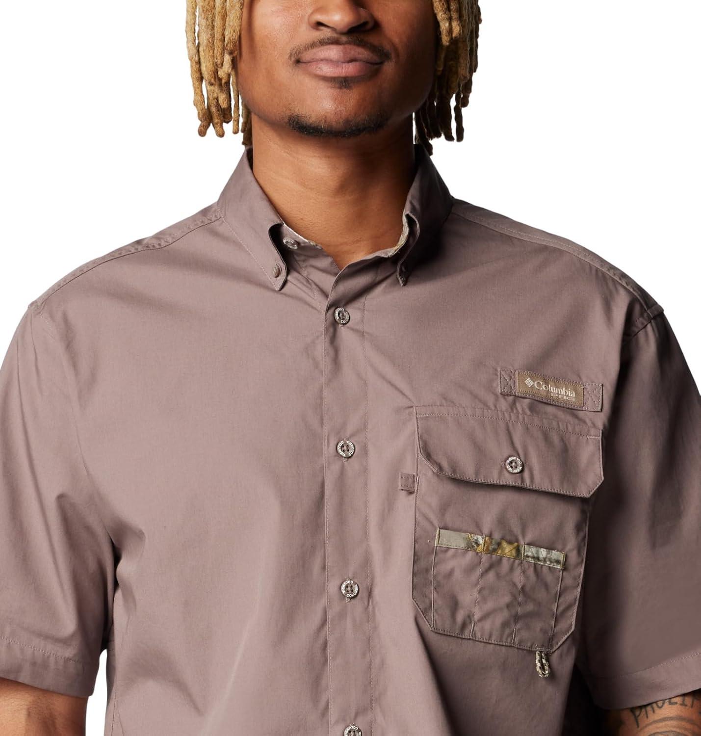 imageColumbia Mens Sharptail Short Sleeve ShirtSharptail Short Sleeve ShirtIronTimberwoods Camo