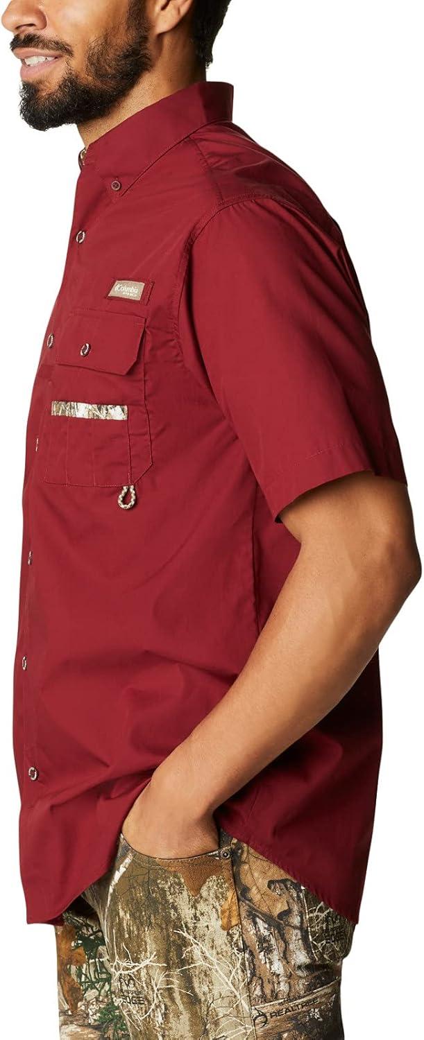 imageColumbia Mens Sharptail Short Sleeve ShirtSharptail Short Sleeve ShirtRed JasperReal Tree Edge