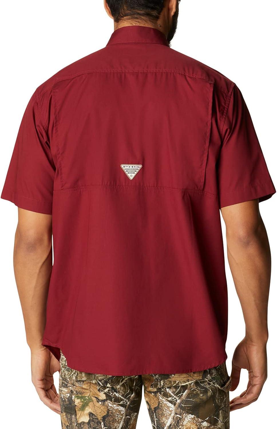 imageColumbia Mens Sharptail Short Sleeve ShirtSharptail Short Sleeve ShirtRed JasperReal Tree Edge