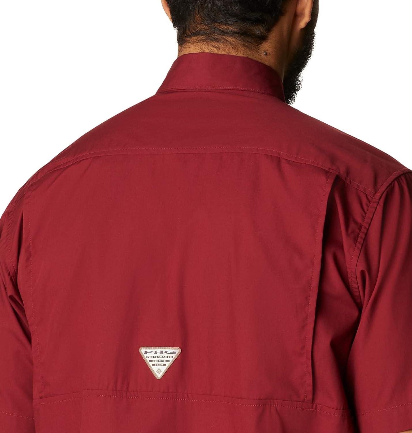 imageColumbia Mens Sharptail Short Sleeve ShirtSharptail Short Sleeve ShirtRed JasperReal Tree Edge