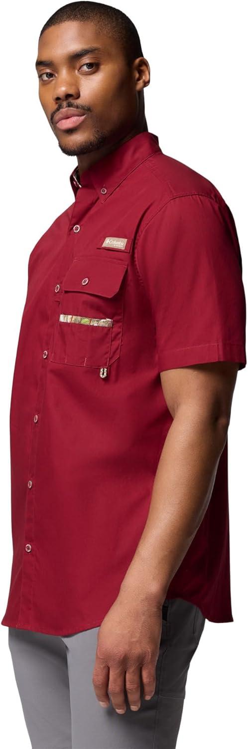 imageColumbia Mens Sharptail Short Sleeve ShirtSharptail Short Sleeve ShirtRed JasperTimberwoods Camo