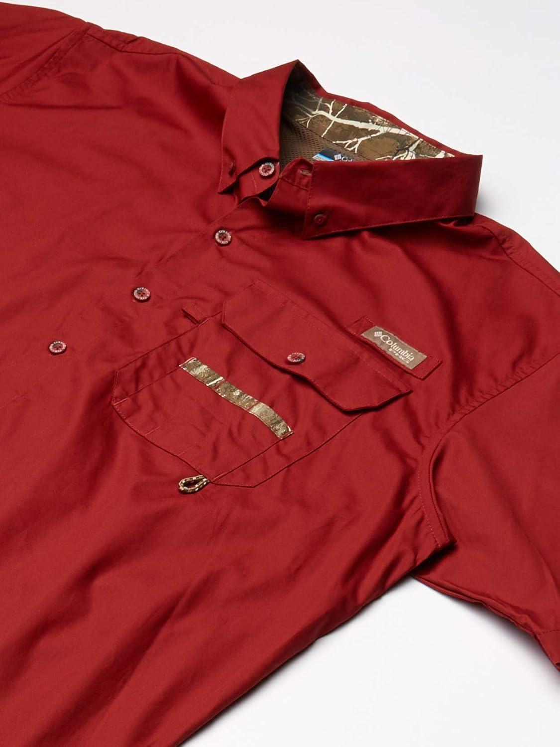 imageColumbia Mens Sharptail Short Sleeve ShirtSharptail Short Sleeve ShirtRed OxideRt Edge