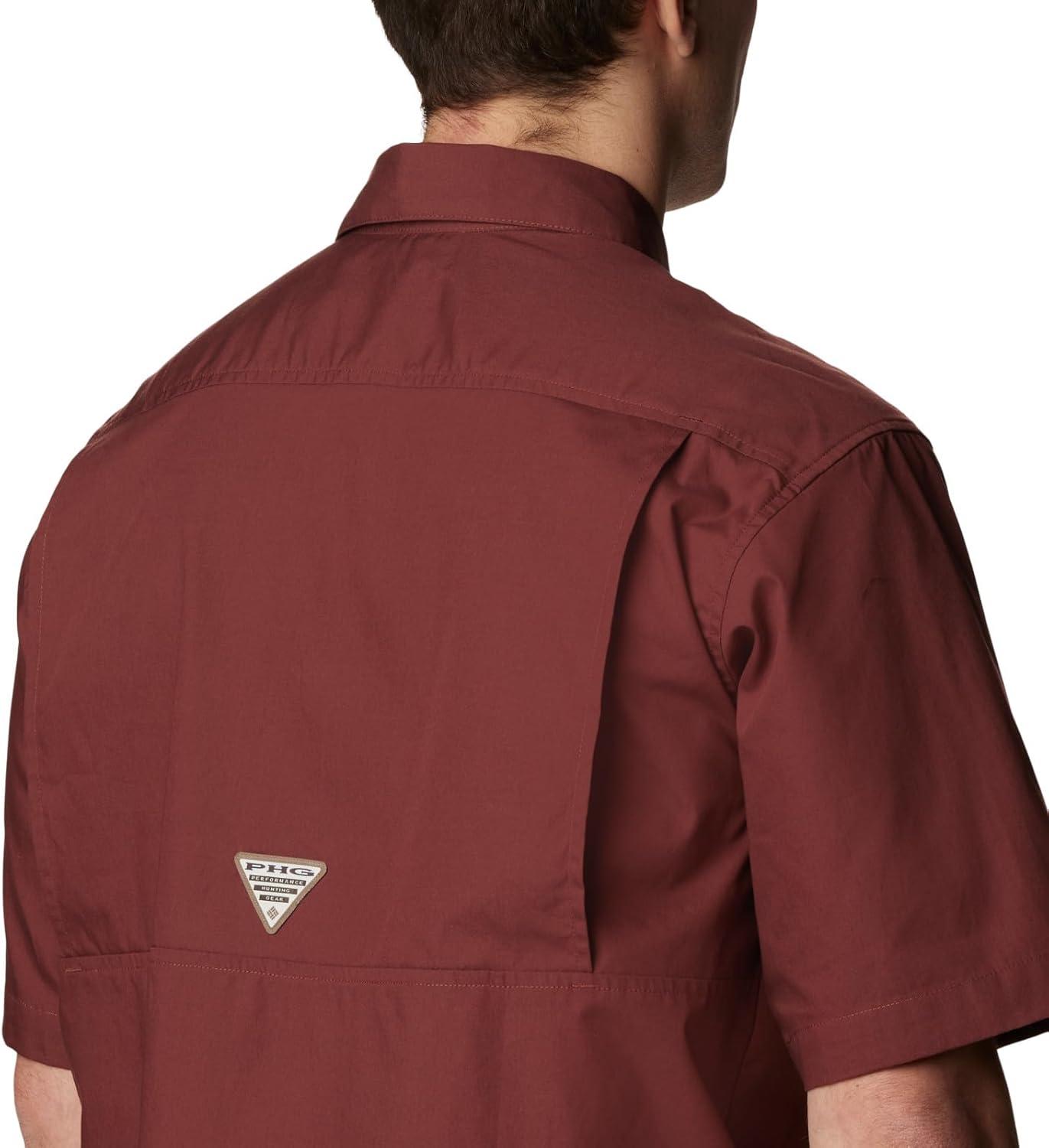 imageColumbia Mens Sharptail Short Sleeve ShirtSharptail Short Sleeve ShirtRed RocksRt Edge
