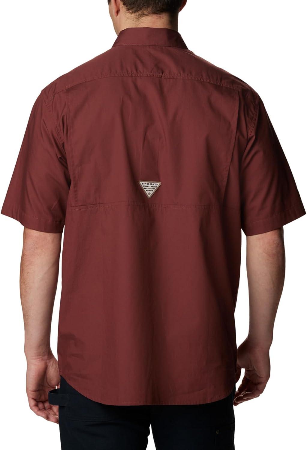 imageColumbia Mens Sharptail Short Sleeve ShirtSharptail Short Sleeve ShirtRed RocksRt Edge