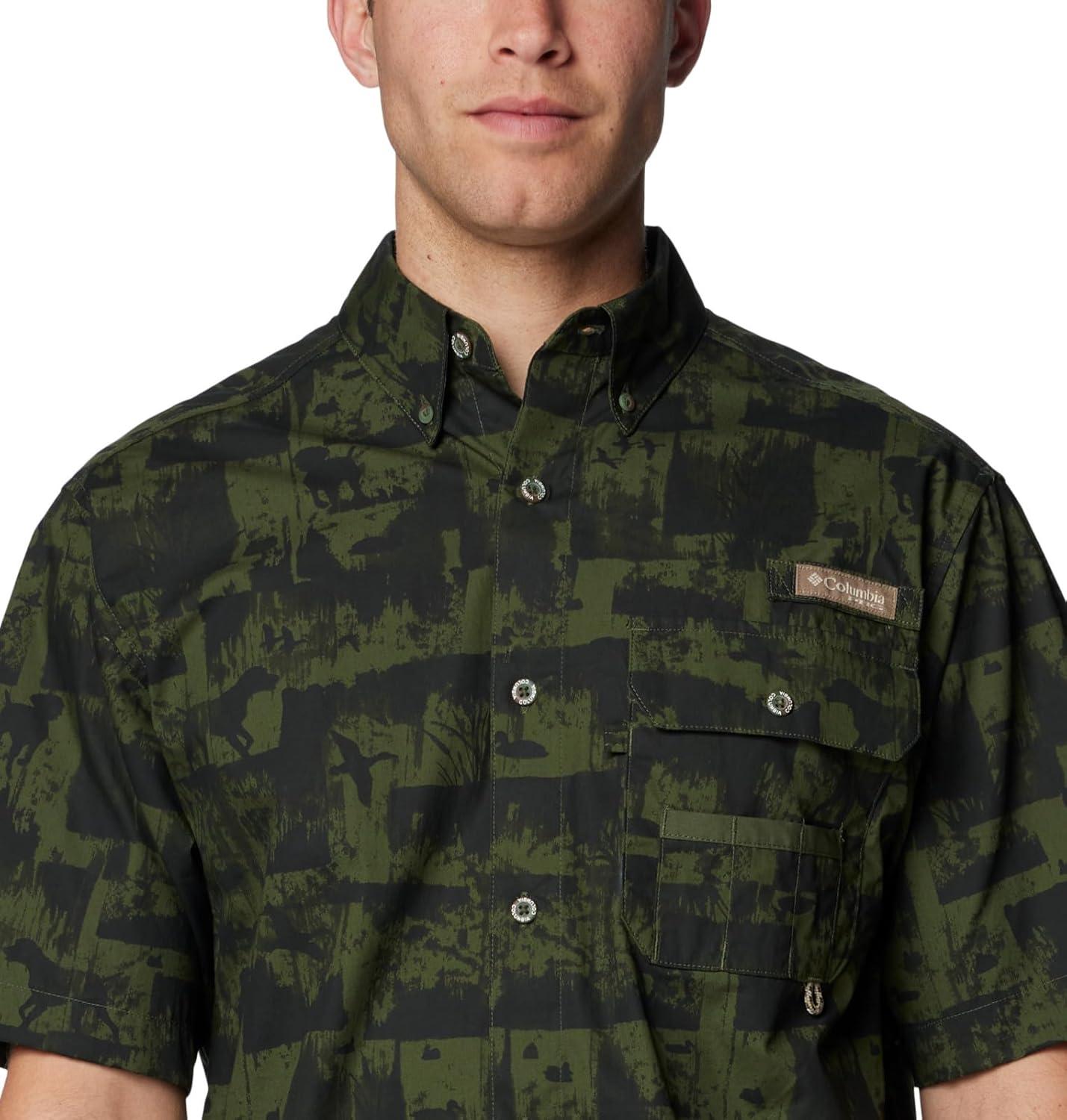 imageColumbia Mens Sharptail Short Sleeve ShirtSharptail Short Sleeve ShirtSurplus Green Deer Stand Check