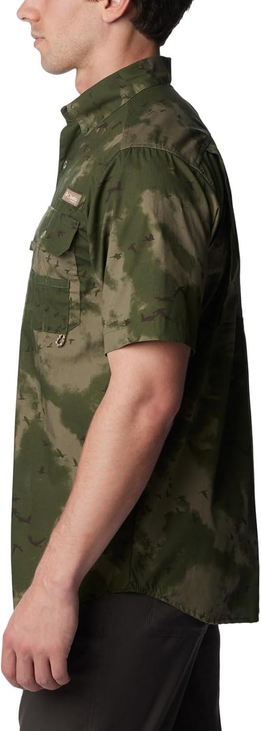 imageColumbia Mens Sharptail Short Sleeve ShirtSharptail Short Sleeve ShirtSurplus Green Migration Print
