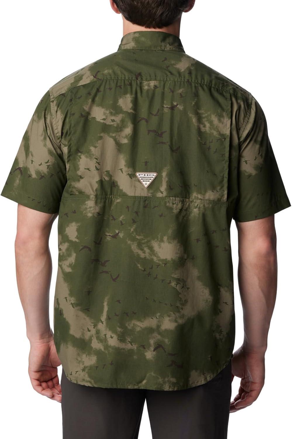 imageColumbia Mens Sharptail Short Sleeve ShirtSharptail Short Sleeve ShirtSurplus Green Migration Print